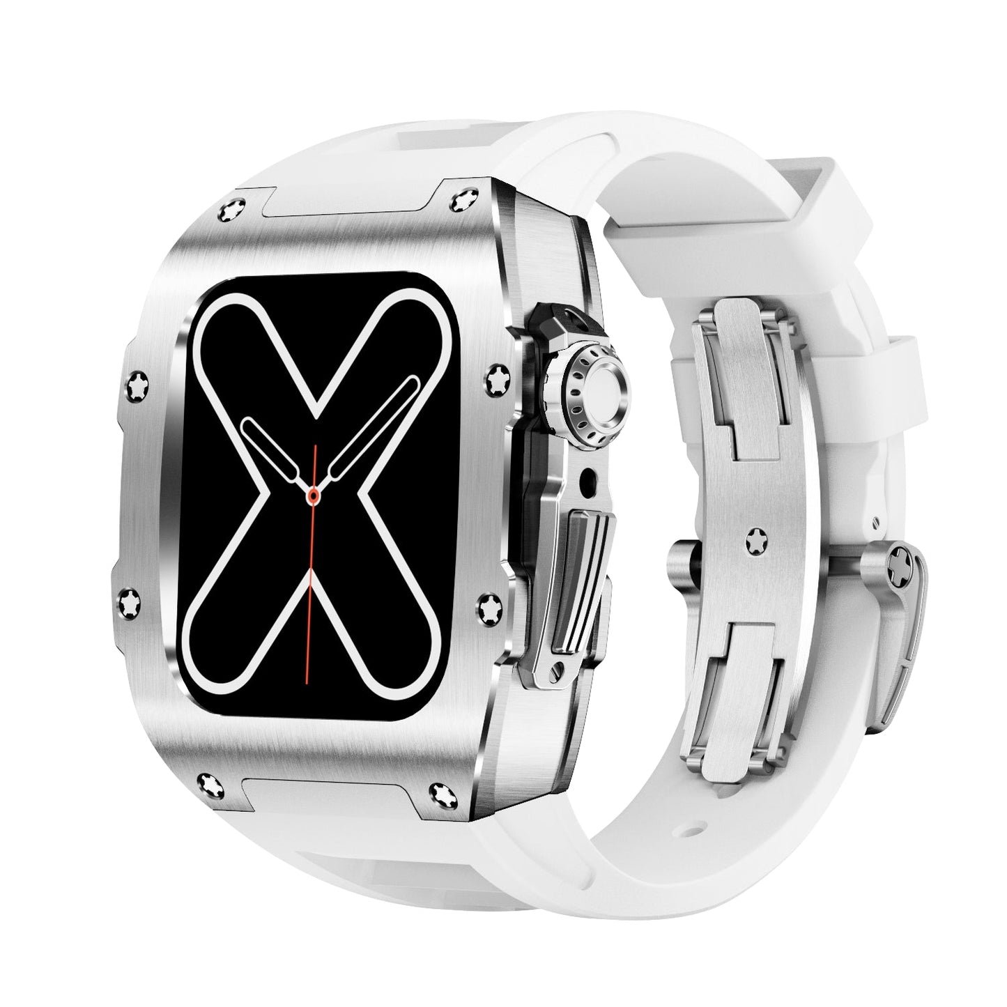 Stylish Silver Smart Watch Cover