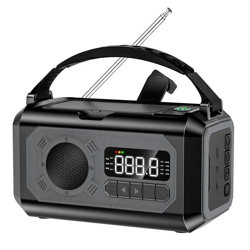Portable Power Emergency Radio With Hand Crank NOAA