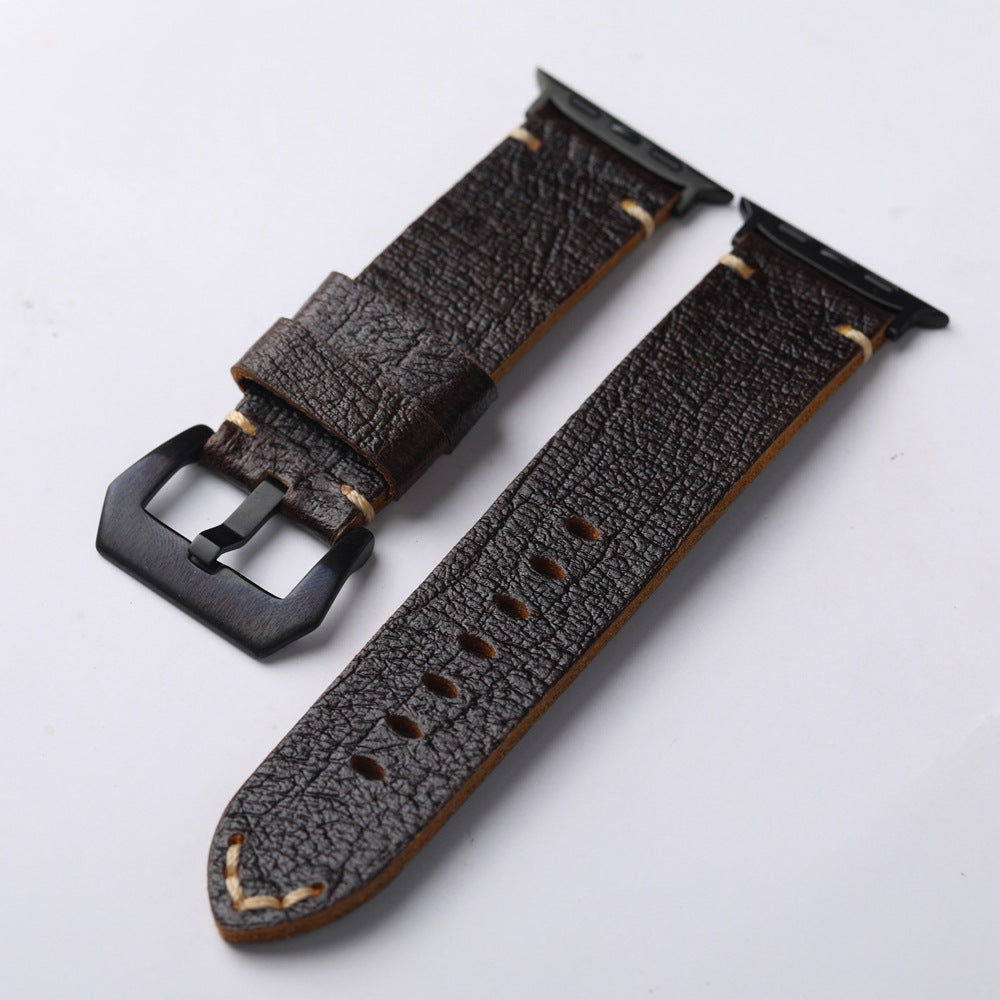 Classic Brown Leather Strap for Apple Watch