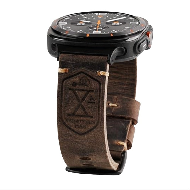 Classic Brown Leather Band for Samsung Watch Ultra
