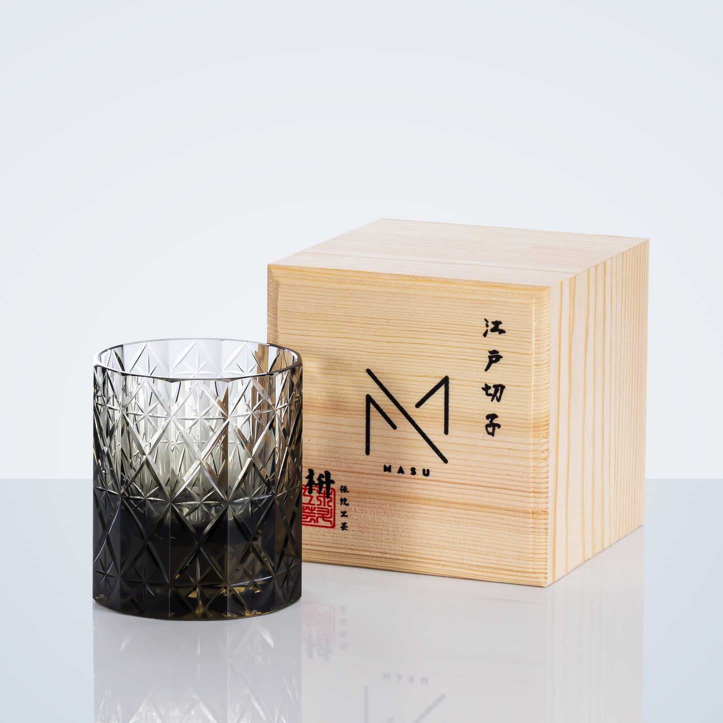 Luxury Whisky Glass Set in Wooden Gift Box