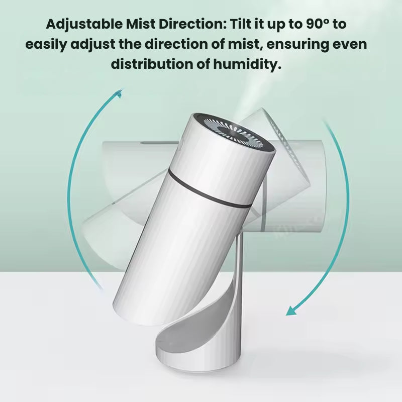 Portable Mini USB Travel Humidifier with Night Light