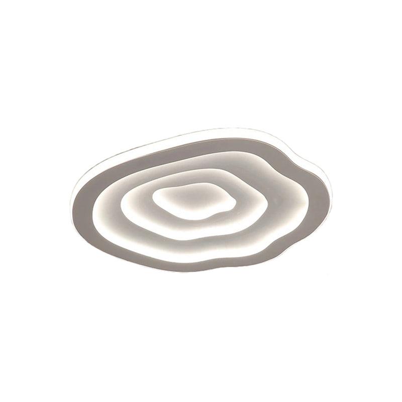 Soft Curve Acrylic LED Ceiling Light with Warm White Glow