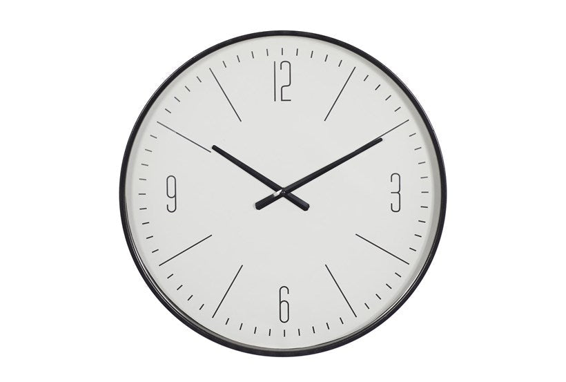 Classic Round Glass Wall Clock Traditional Home Decoration