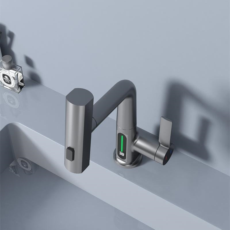 Stylish Brass Single Handle Faucet for Hot Cold Water