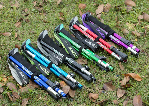 Lightweight Collapsible Hiking Poles With Quick Lock