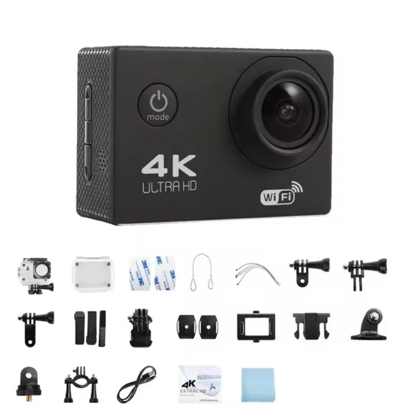 Ultra HD Waterproof Action Cam with WiFi for Vlogging