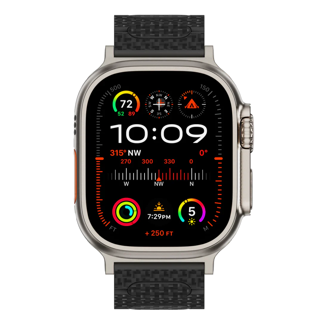 Lightweight Carbon Fiber Watch Band
