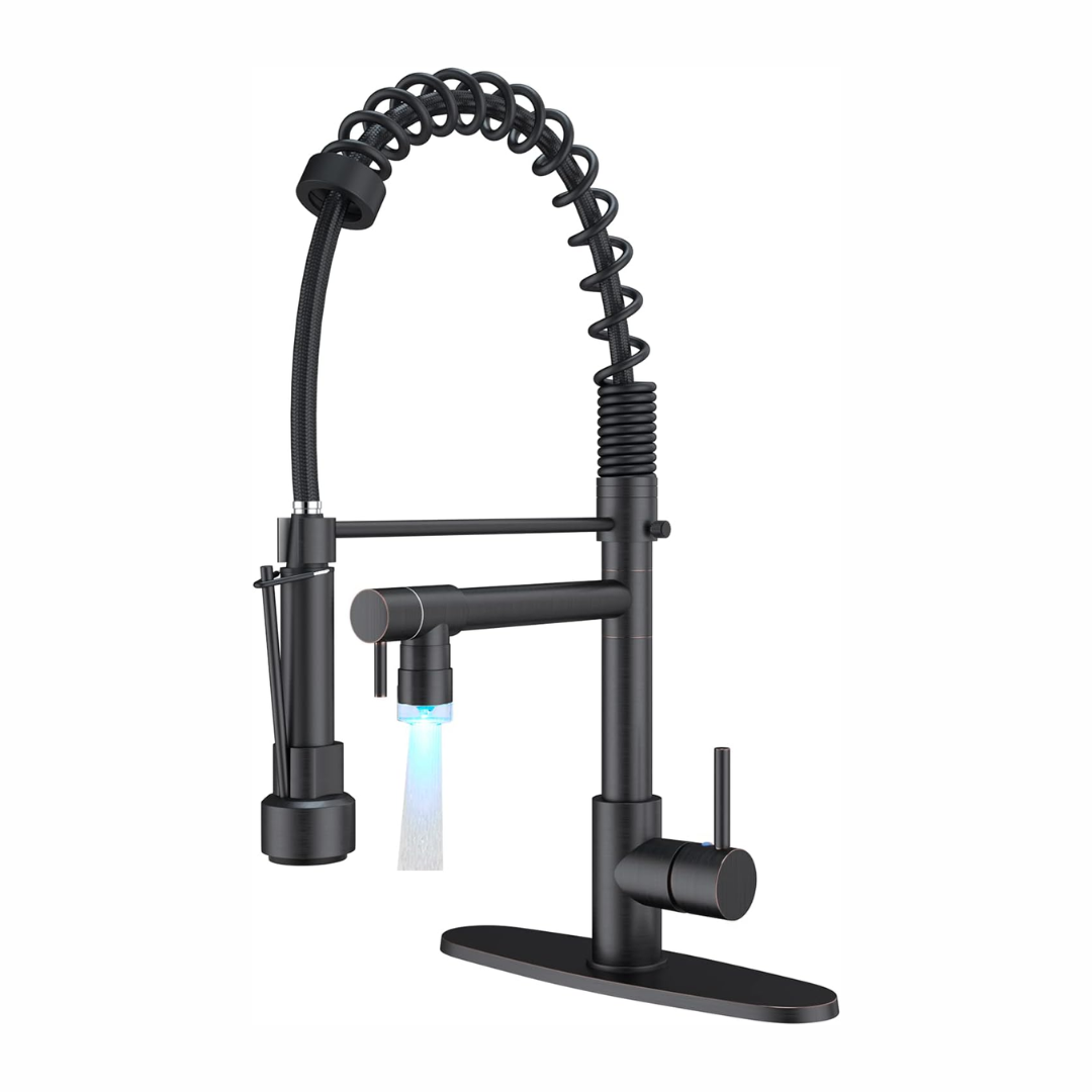 Flexible Kitchen Faucet with Modern Adjustable Spout
