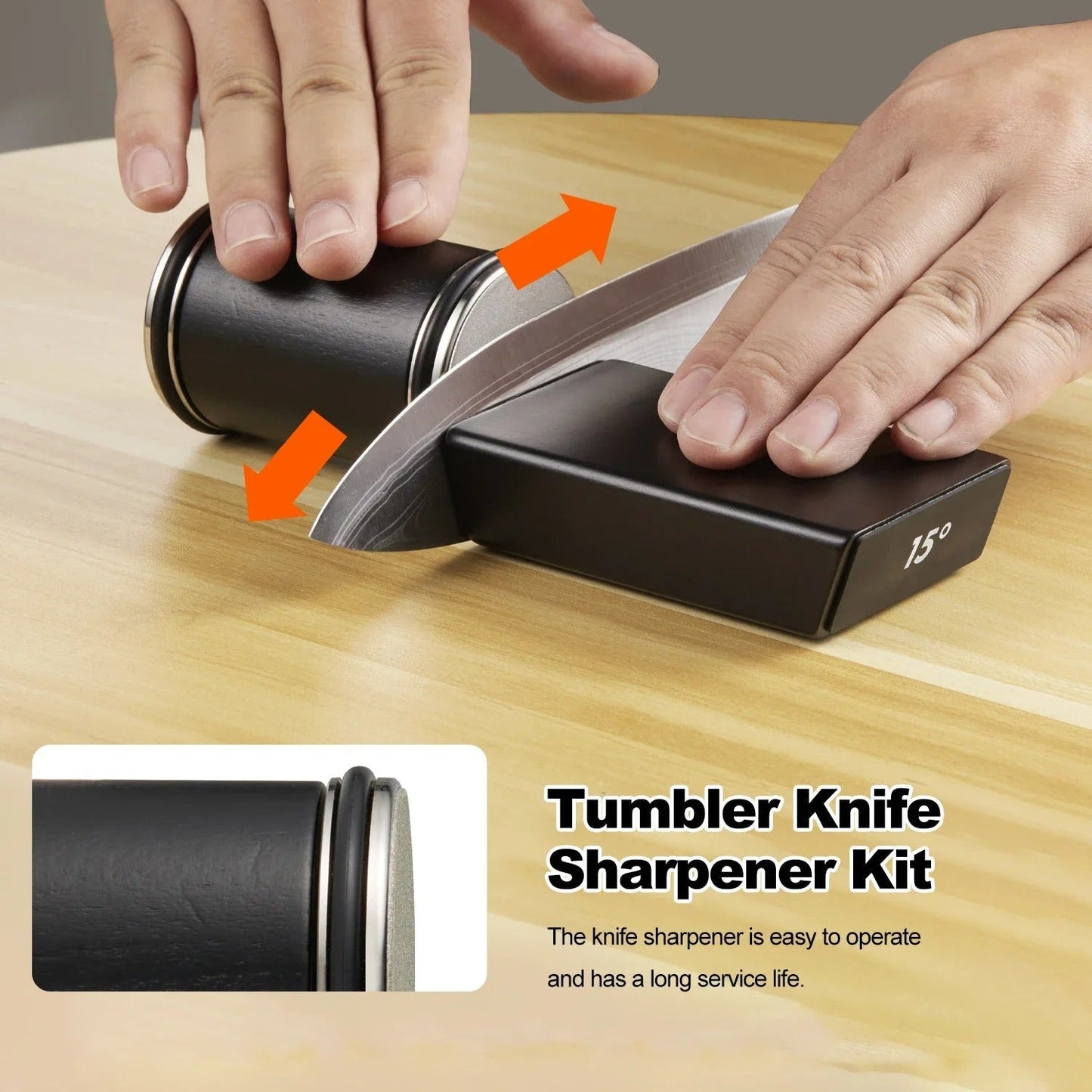 Easy Use Magnetic Diamond Knife Sharpener