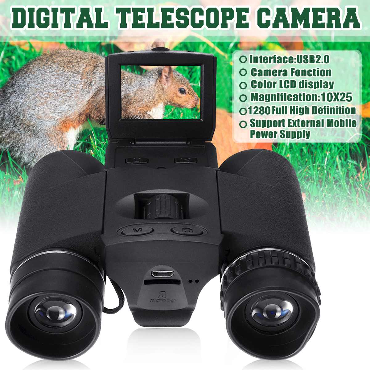 High Definition Binoculars With Digital Camera