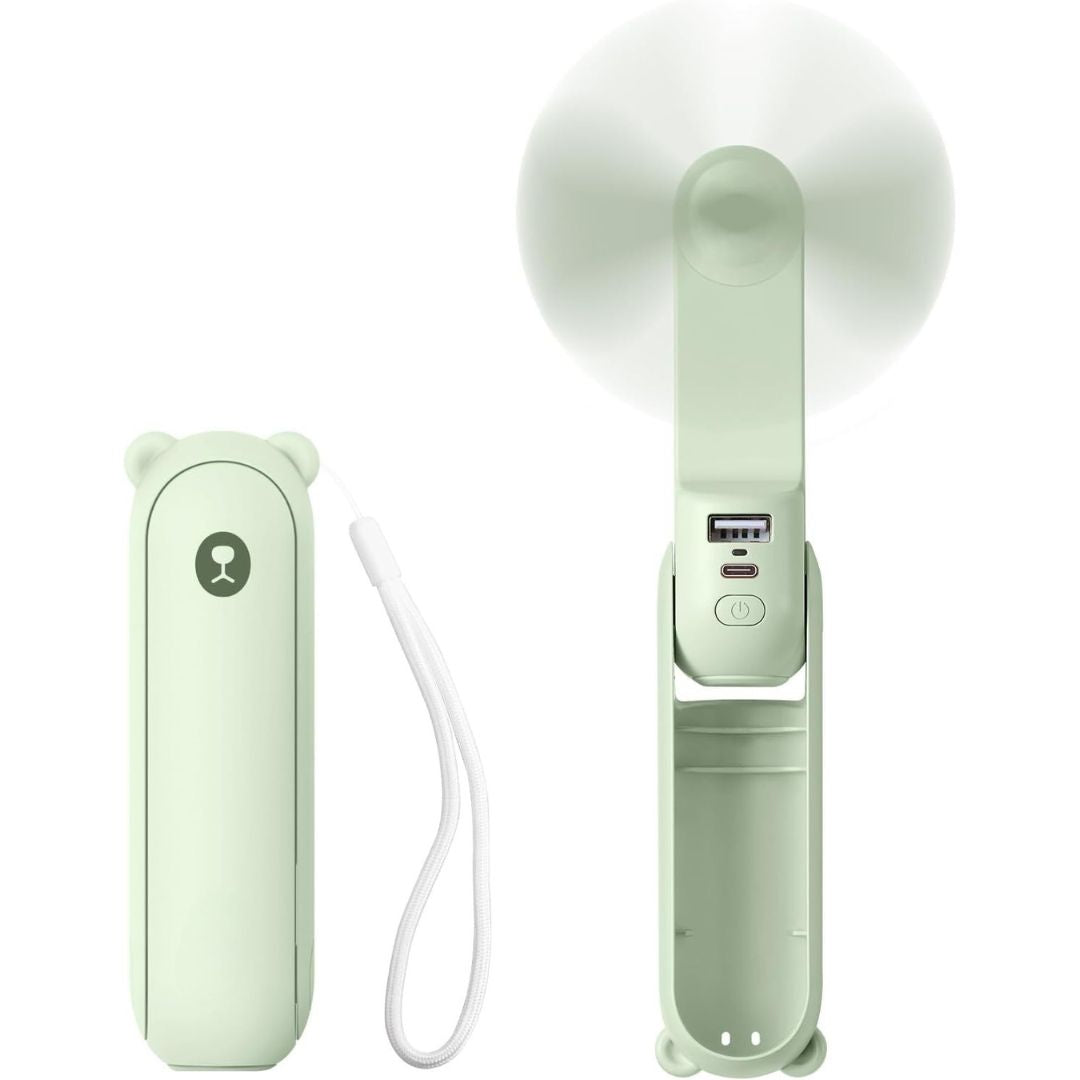 Portable 3 In 1 Mini Fan With LED Light And USB