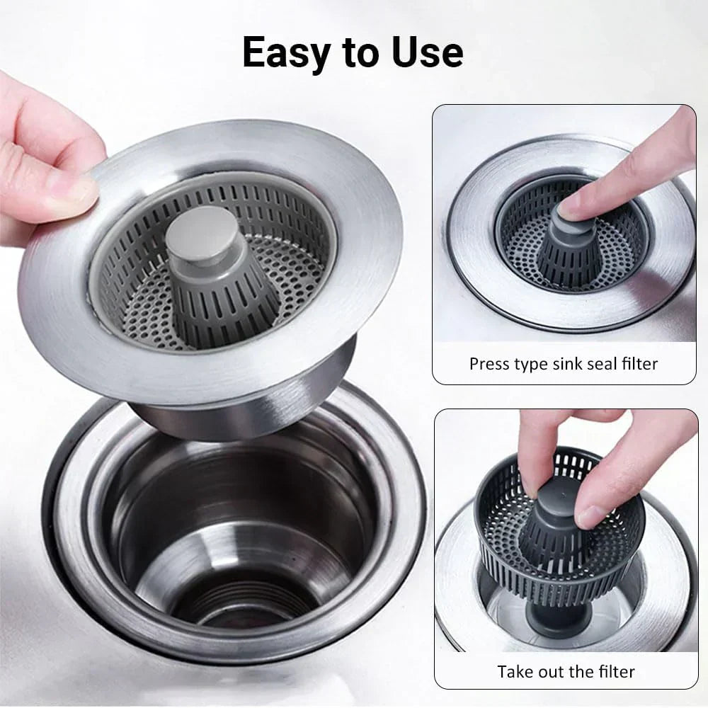 Practical 3-in-1 Kitchen Sink Organizer
