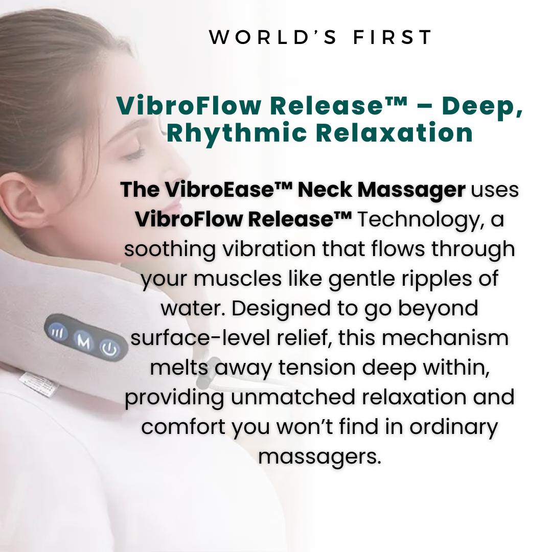 Relaxing Travel Neck Massage Pillow with Vibration