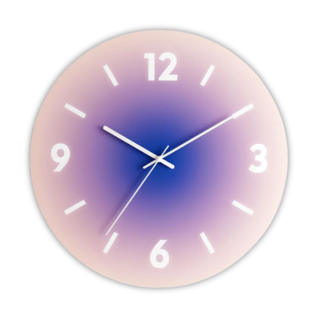 Silent Modern Glass Wall Clock