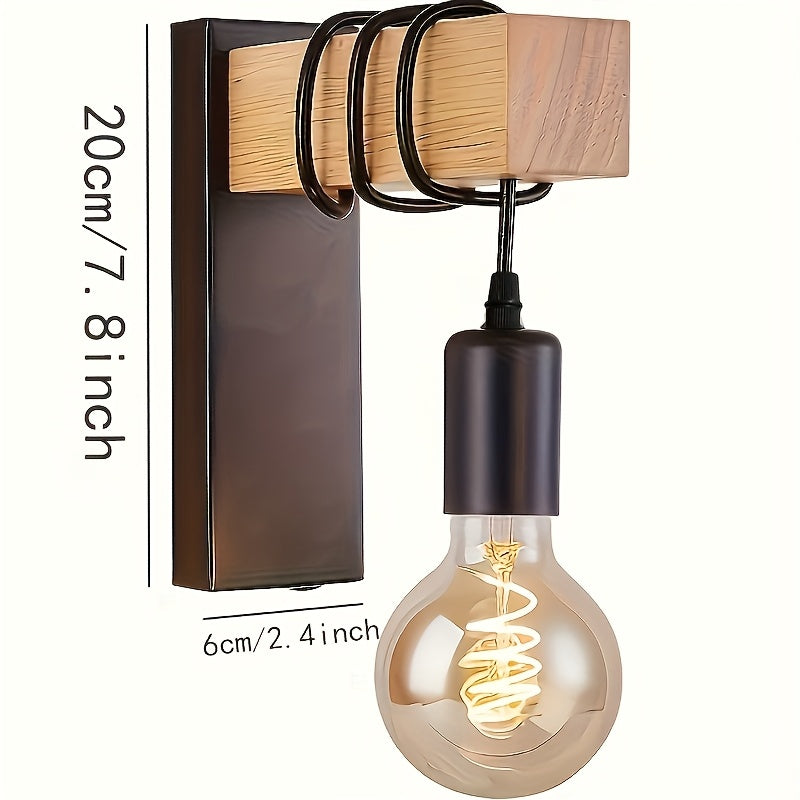 Rustic Metal Wall Light | E27 Fitting & Industrial Style
