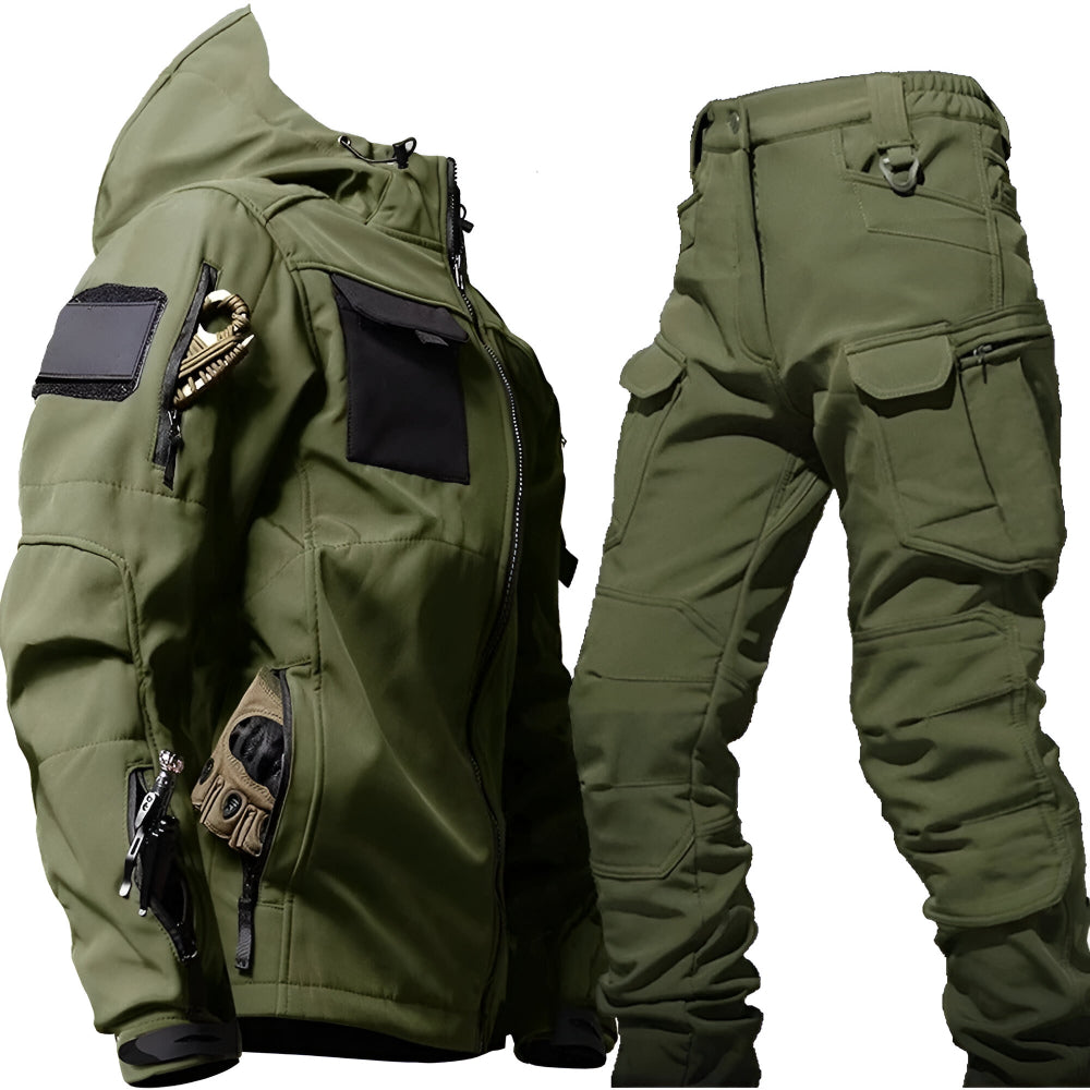Waterproof Mens Outdoor Cargo Pants Jacket Set