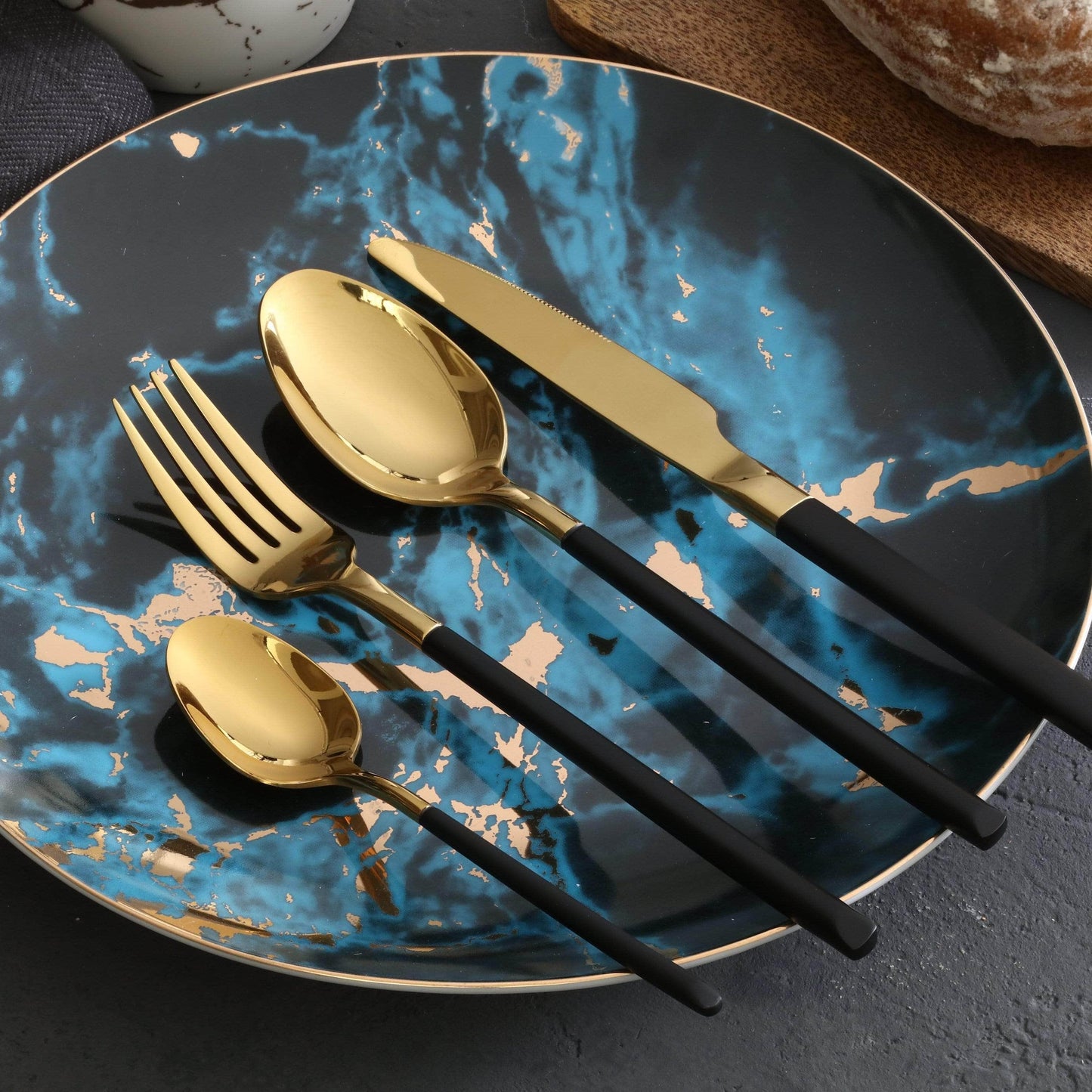 Luxury Stainless Steel Dinnerware Set for Formal Dining