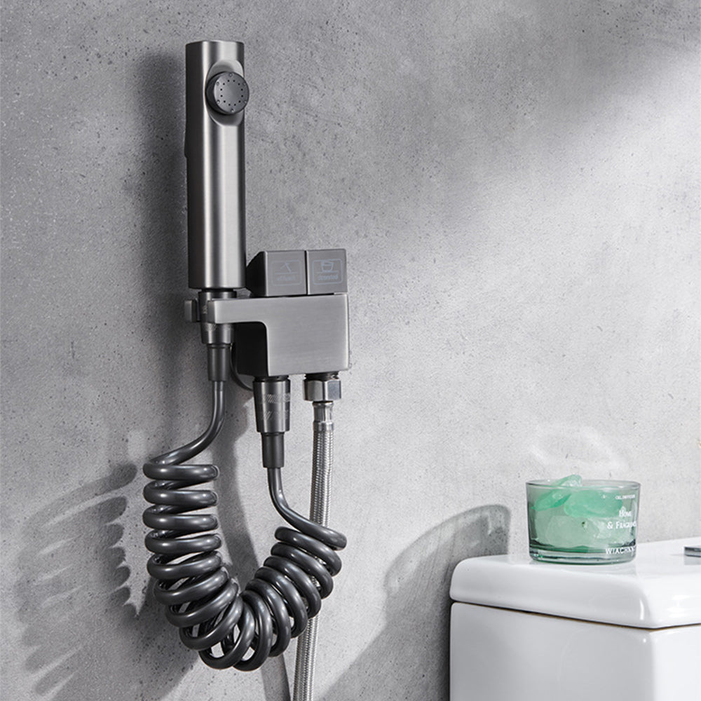 Portable Toilet Bidet Spray Kit With Adjustable Valve