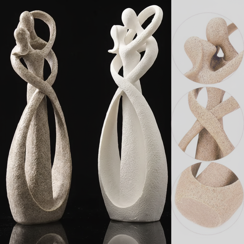Unique Contemporary Art Resin Lover Figurine Decoration