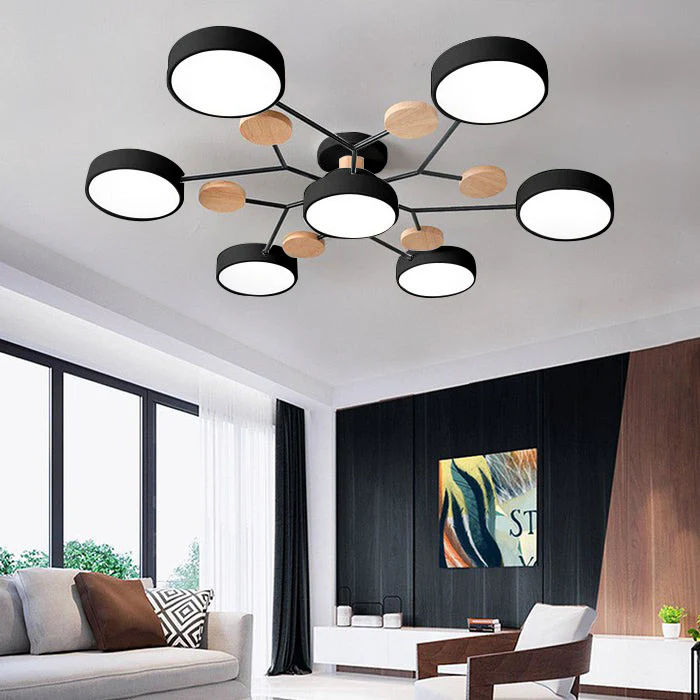 Circular Metal LED Pendant Light For Home