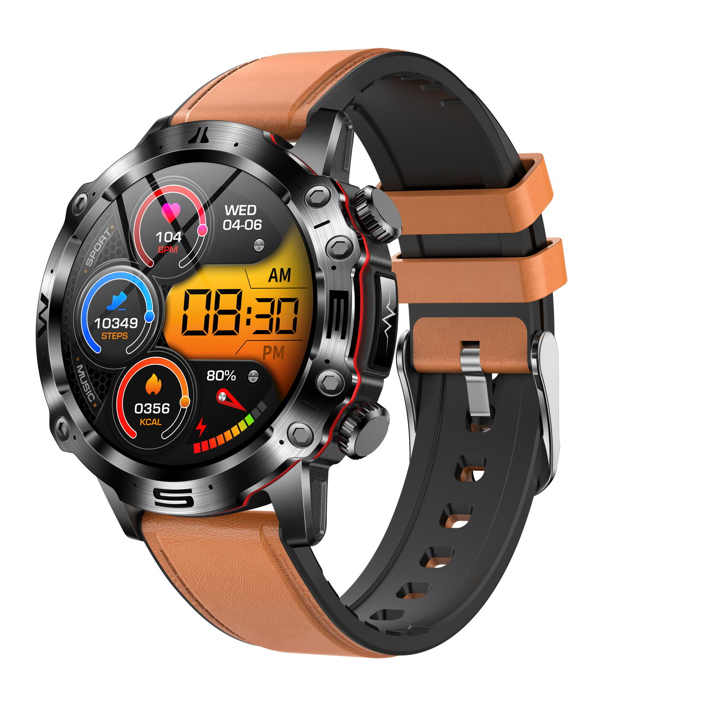 Fitness Tracker Watch with ECG and Health Monitoring