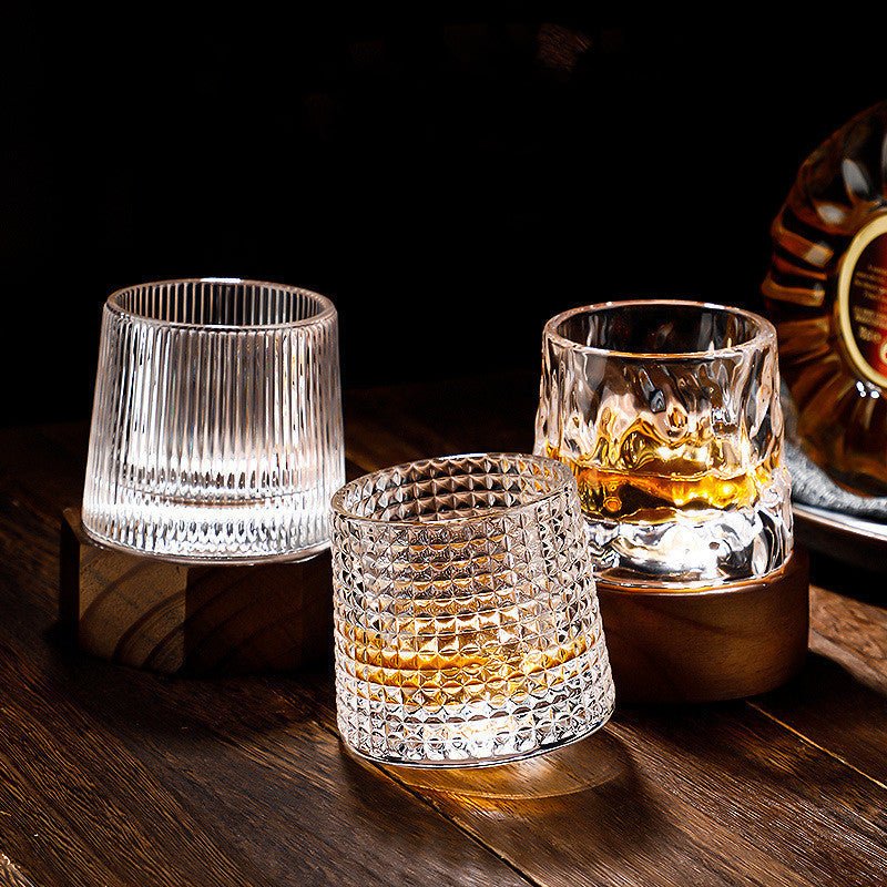 AetherGlass | Elegant Rotating Crystal Whiskey Glass Set for Enhanced Experience 8