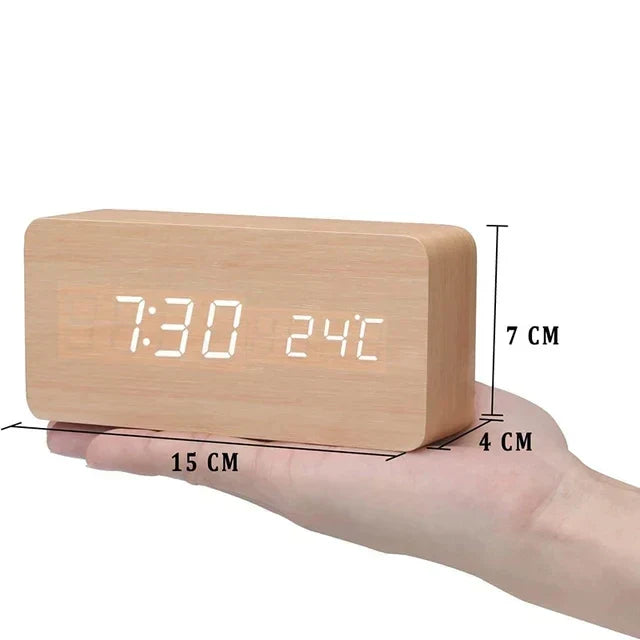 Intelligent LED Alarm Clock with Voice Control
