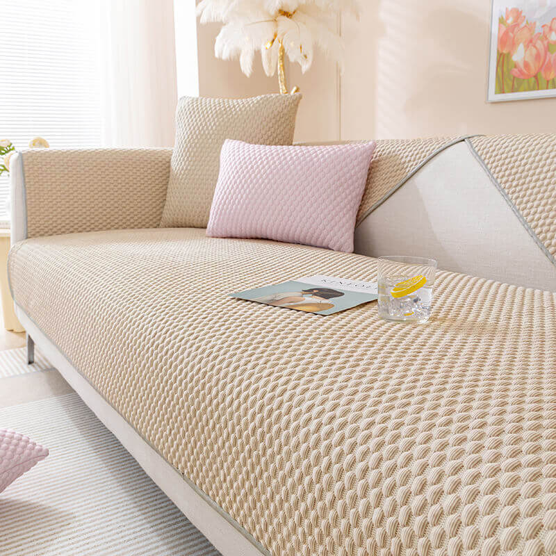 Waterproof Sectional Sofa Cover with Breathable Fabric
