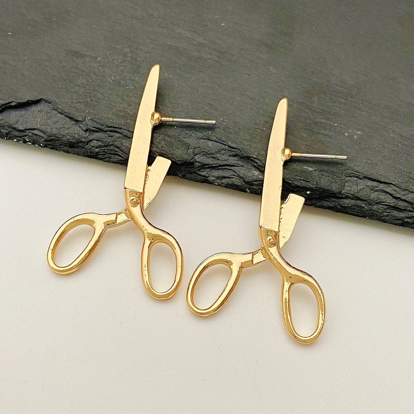 Artisan Scissors Design Earrings with Comfortable Fit – Unique Jewelry for Statement Style 6