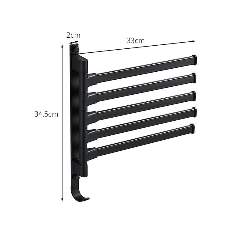 AureaRack | Elegant Modern 5-Arm Towel Organiser for Bathrooms 4