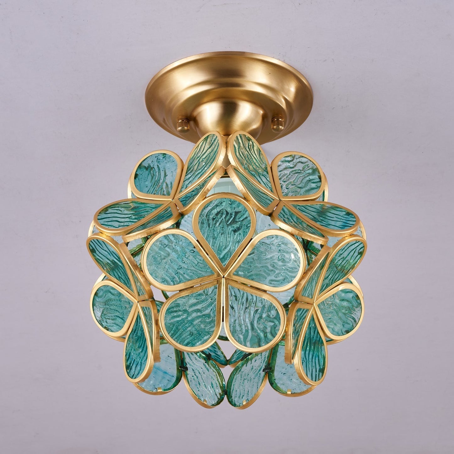 AuroraGlow | Elegant Stylish Gold Accent Ceiling Lamp 10