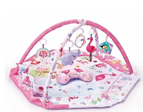 Baby Play Mat 8-in-1 Multifunctional with Detachable Sensory Toys Soft Washable Textile 10