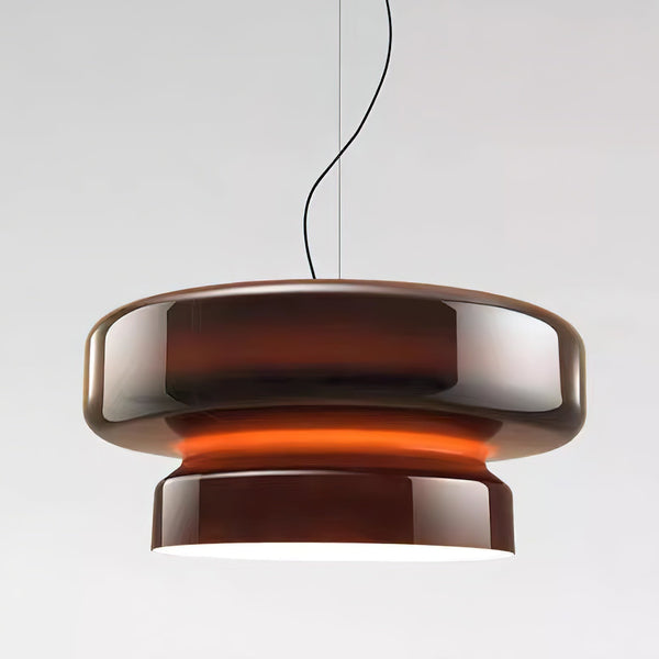Unique Glass Pendant Light with Natural Shape