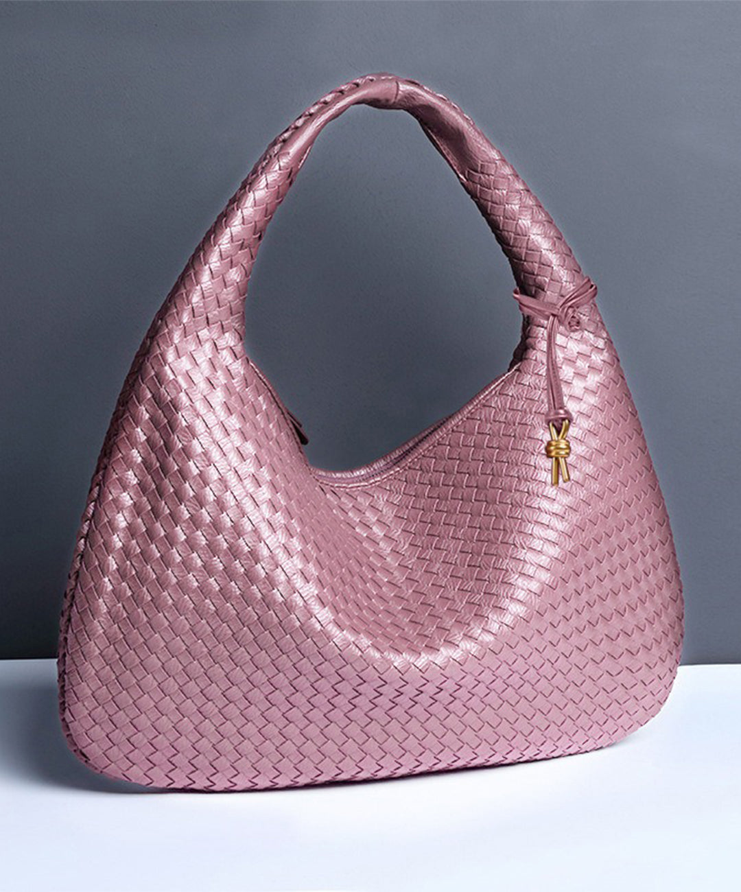 Red Faux Leather Tote Handbag 18x13x8in