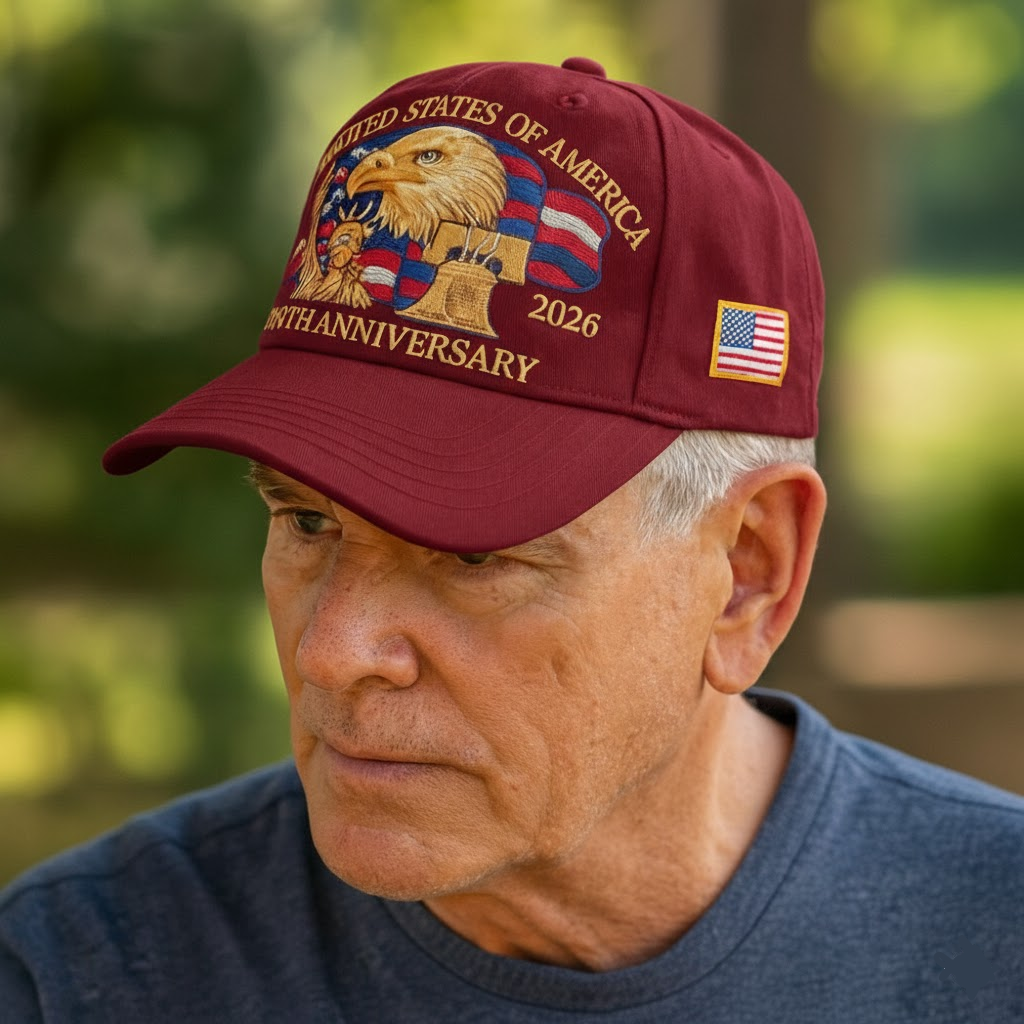 American Flag Baseball Cap Eagle Veteran Tribute Hat