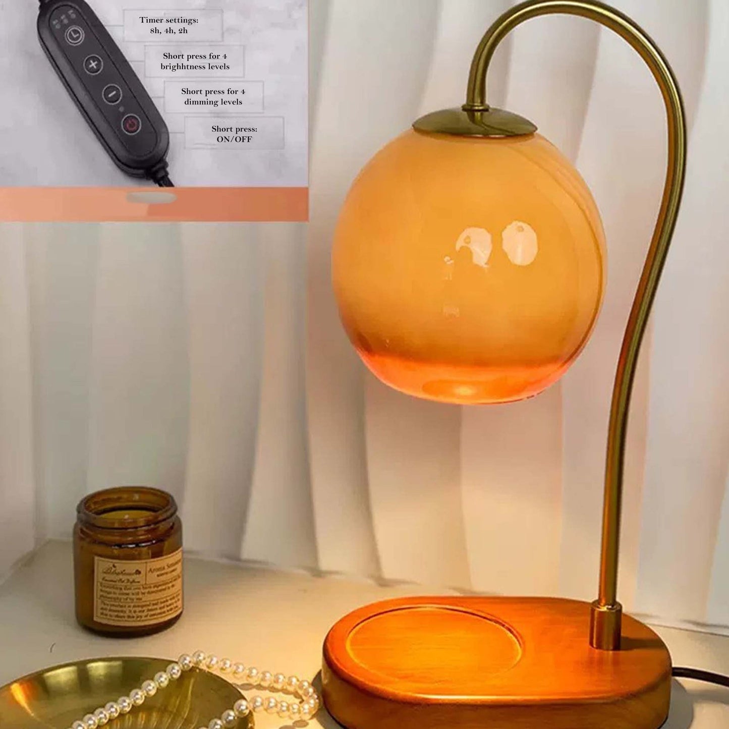 Warm Electric Candle Wax Melter Table Lamp