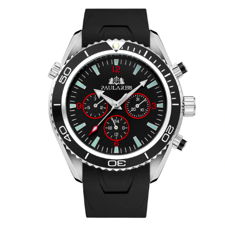 Men's Leather Strap Automatic Mechanical Wrist Watch