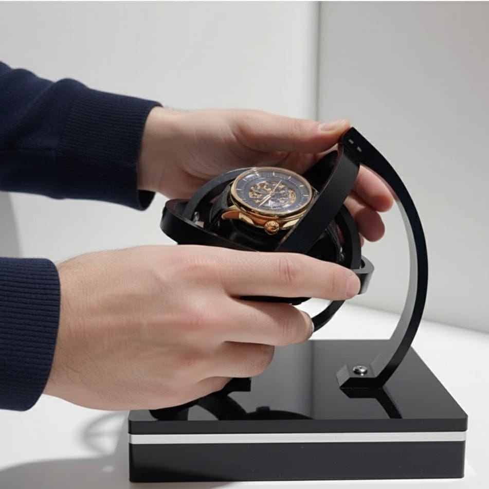 ChronoLux | Elegant Automatic Watch Winder Box with Premium Design 7