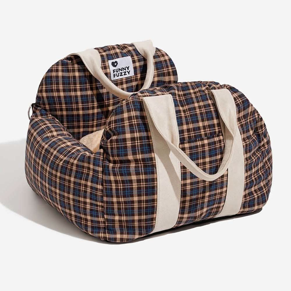ComfyPaw | Cozy Adjustable Dog Seat Bed for Safe Travel 30