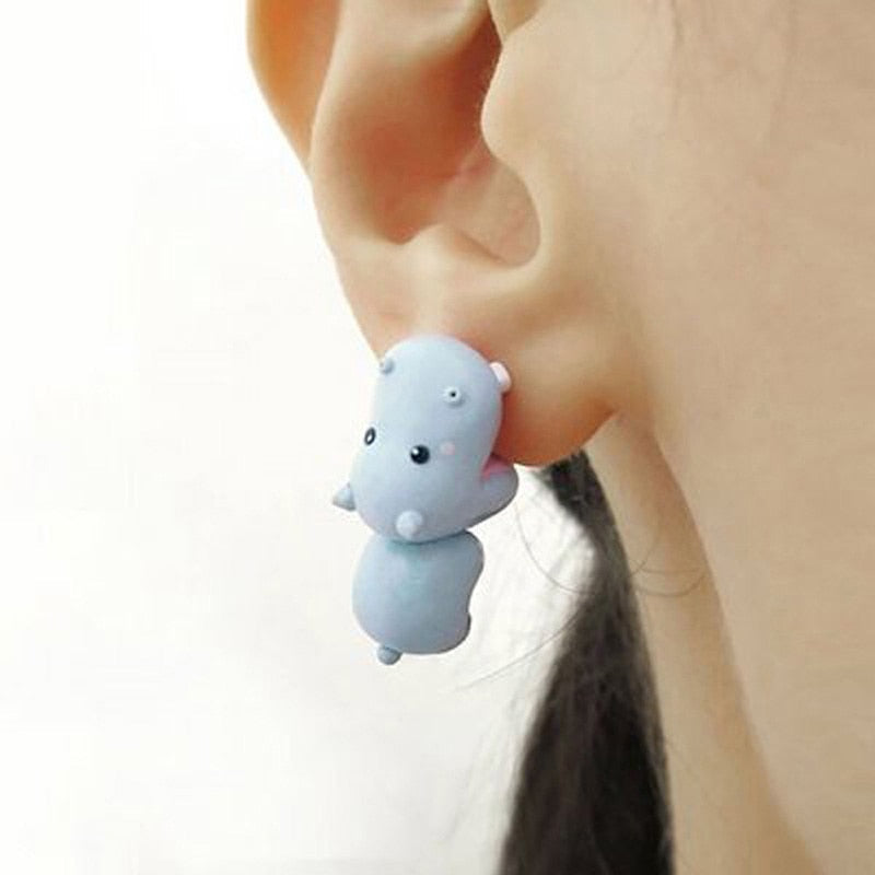 Creative Animal Bite Earrings with Playful Design – Unique Jewelry for Fun Fashion 12
