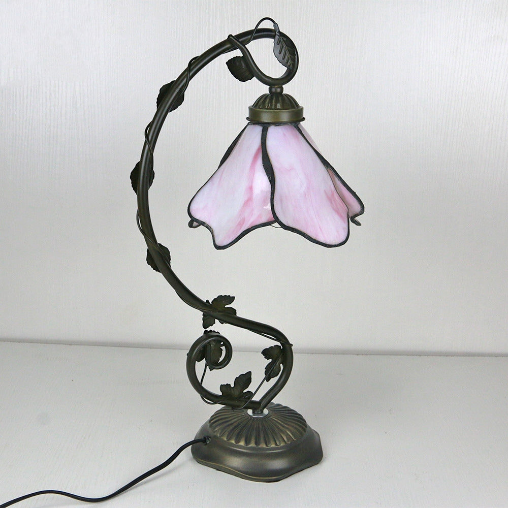 Vintage Style Glass Table Lamp Classic Home Lighting