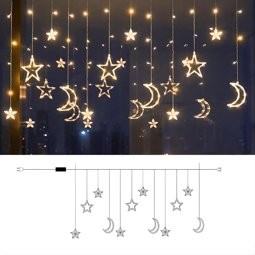 String Fairy Lights Warm White Decorative Panel