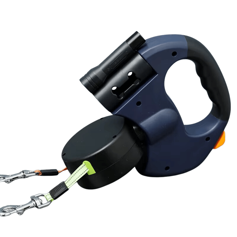 Duoglow Double Dog Leash with LED Light, 360° Rotating Hinge, 30 kg Capacity 6