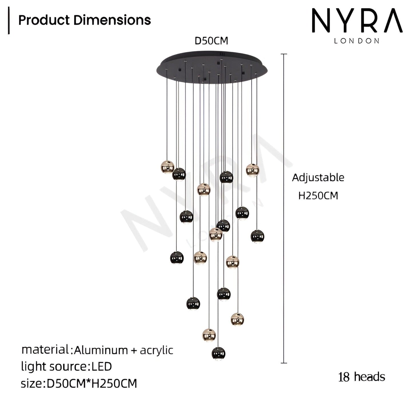 Elegant Drop Glass Pendant Light