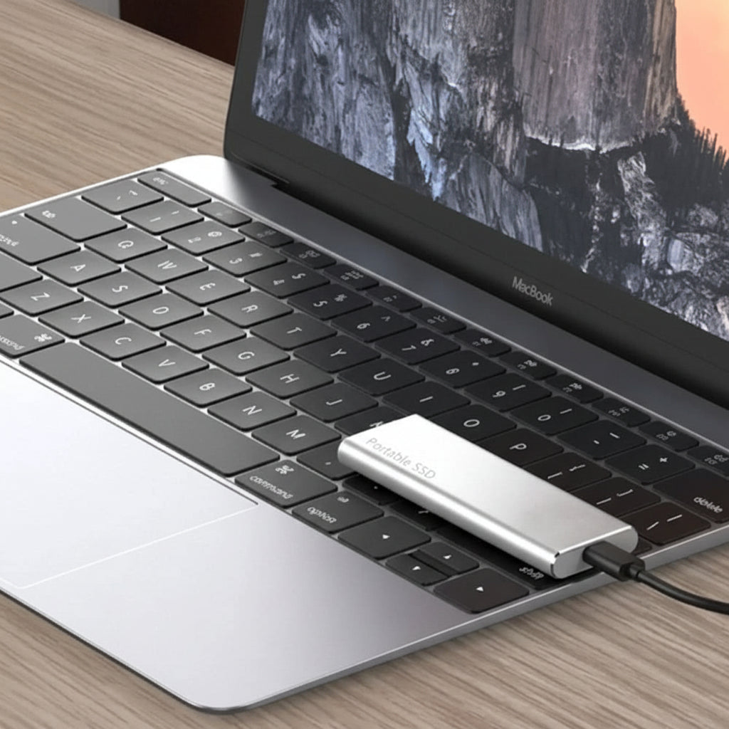 Slim USB C External Hard Drive 500GB Portable Storage