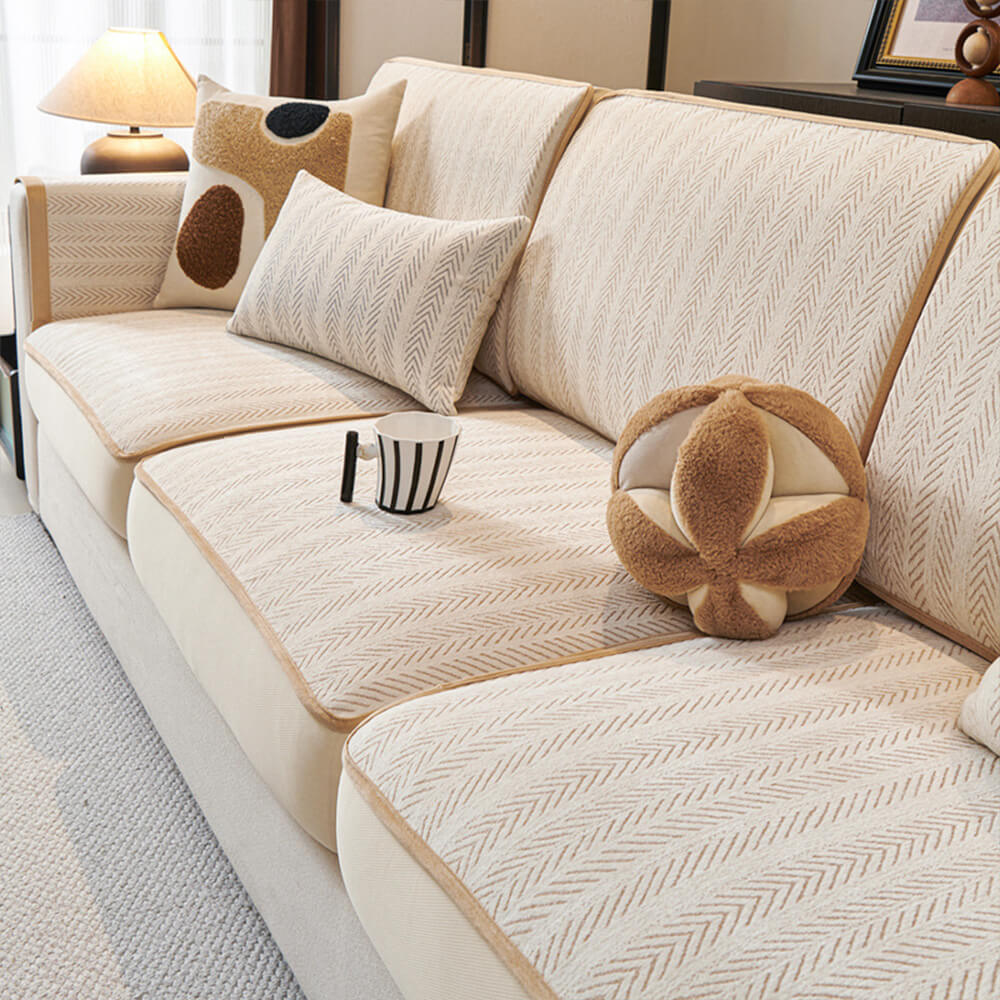 Soft Plush Sofa Slipcover Full Furniture Protector