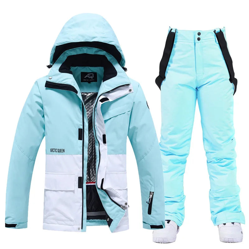 Warm Waterproof Ski Snowsuit for Men and Women