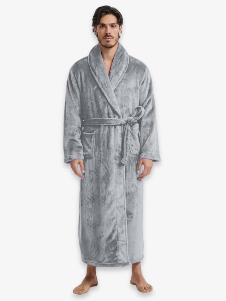 FleeceLux | Cozy Soft Microfleece Men's Bathrobe for Ultimate Comfort 11