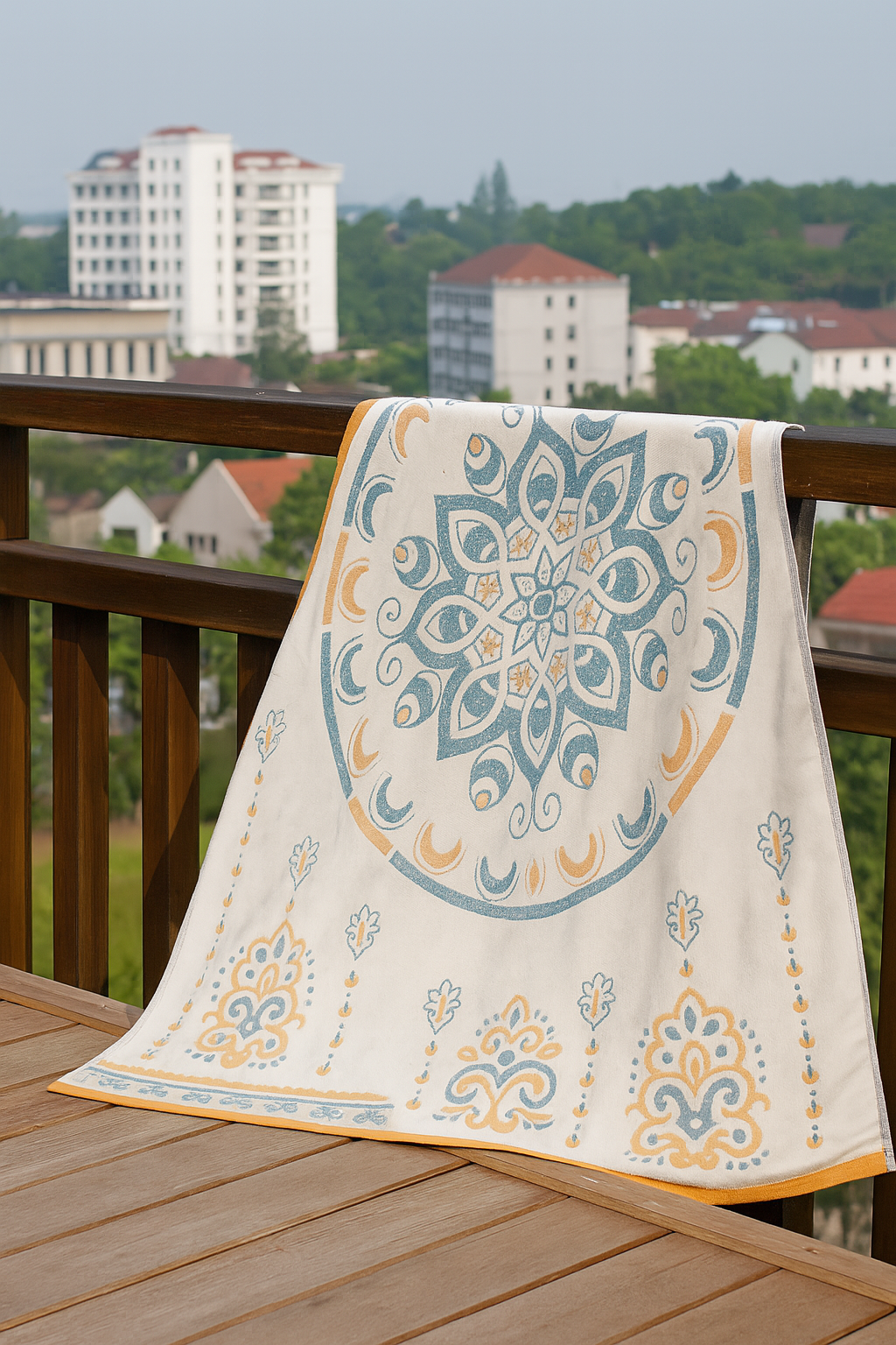 Colorful Floral Soft Cotton Beach Towel 70x140cm